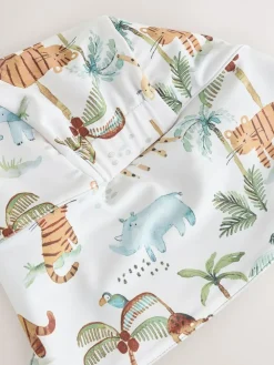 Clearance Next Sunsafe Swimsuit and Hat Set (3mths-7yrs) White