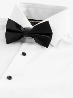 Next Slim Fit Single Cuff Shirt And Bow Tie Pack^ Occasionwear|Shirts