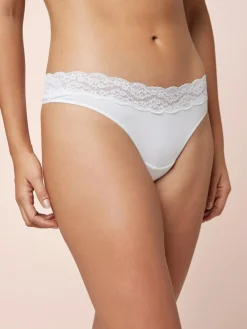 Discount Next White Thong Cotton Lace Knickers 4 Pack