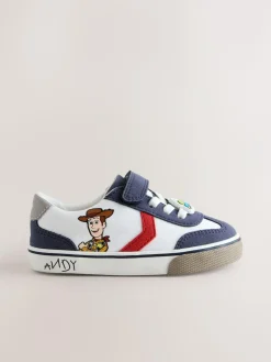 Next White Toy Story Touch Fastening Elastic Lace Trainers
