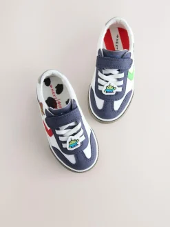 Next White Toy Story Touch Fastening Elastic Lace Trainers