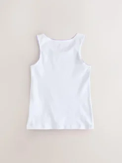 Next White Vests 5 Pack (1.5-16yrs)