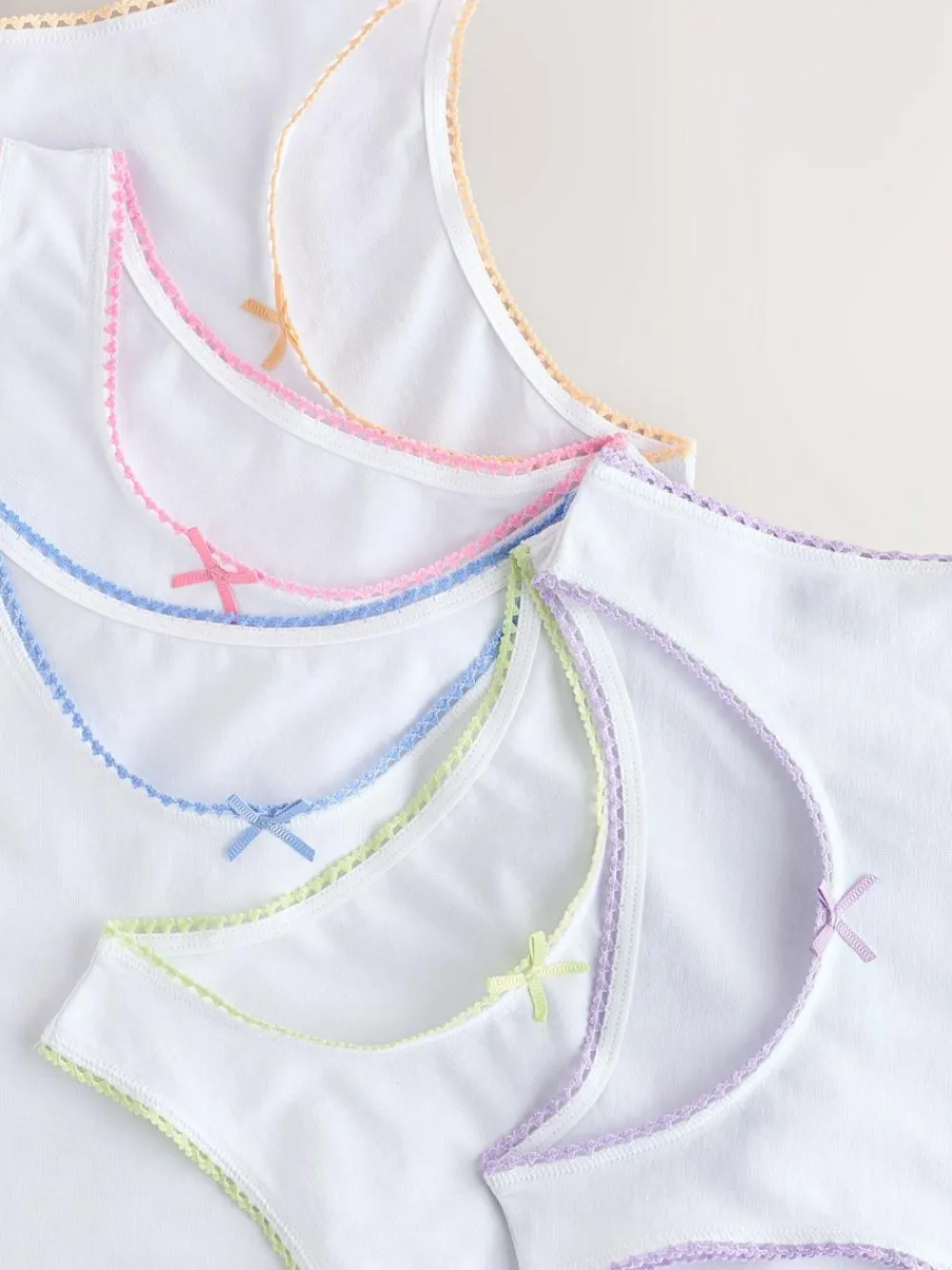 Next White Vests 5 Pack (1.5-16yrs)