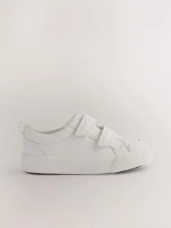 Sale Next Wide Fit (G) Two Strap Touch Fastening Trainers White