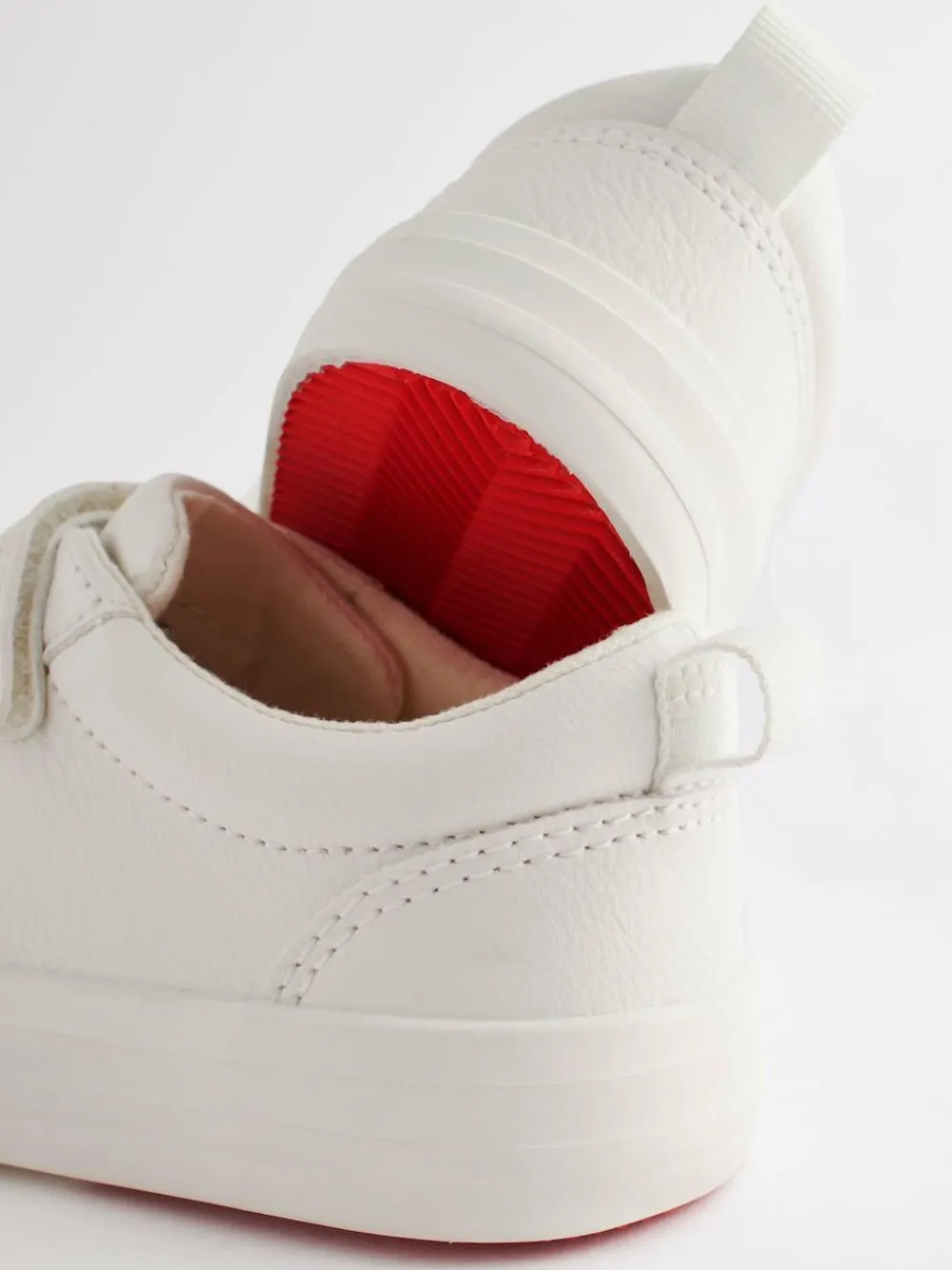 Sale Next Wide Fit (G) Two Strap Touch Fastening Trainers White