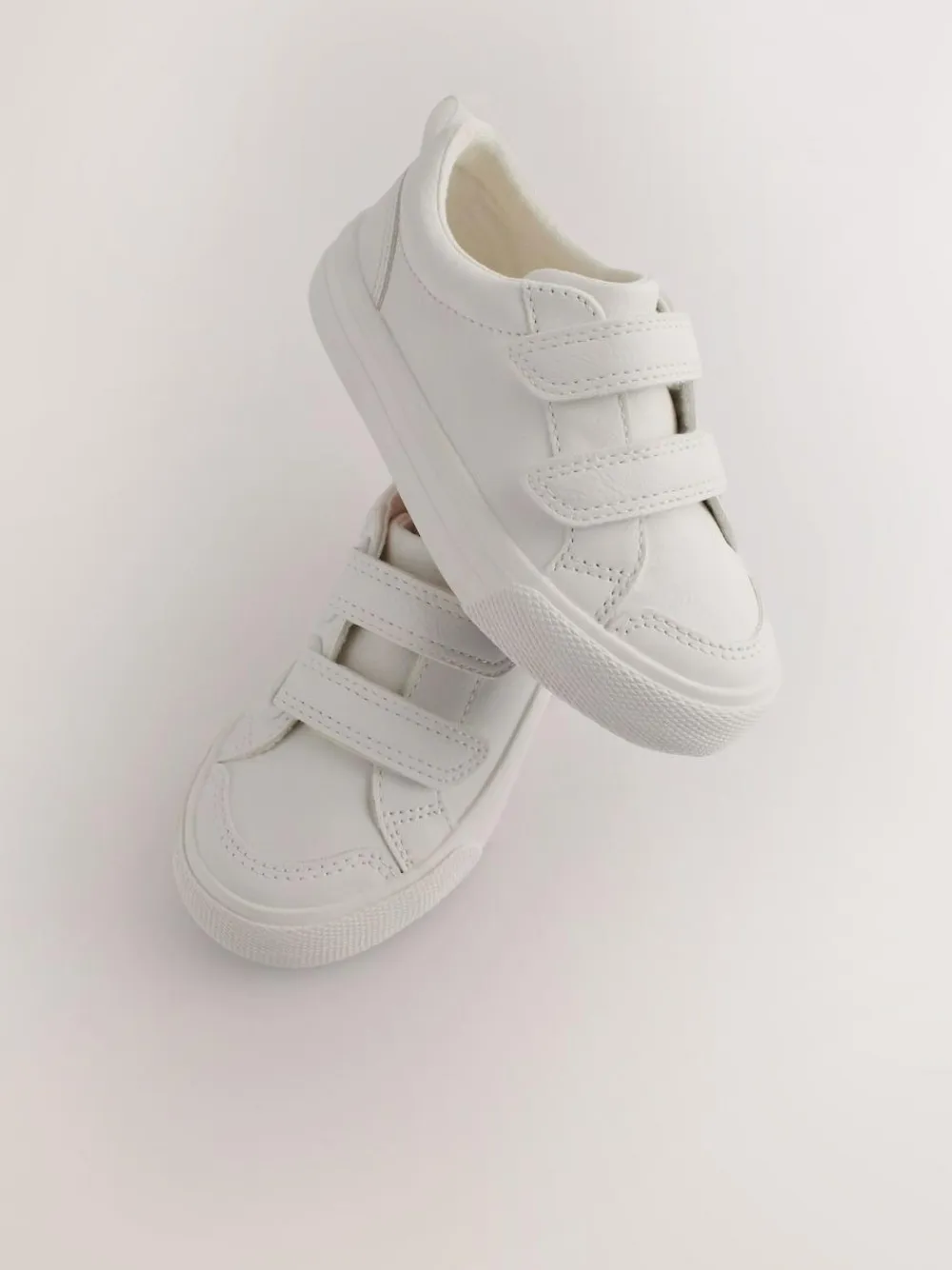 Sale Next Wide Fit (G) Two Strap Touch Fastening Trainers White