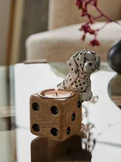Next White/Black Ace the Dalmatian Bronx Tea Light Holder^ Candle Holders & Lanterns