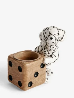 Next White/Black Ace the Dalmatian Bronx Tea Light Holder^ Candle Holders & Lanterns