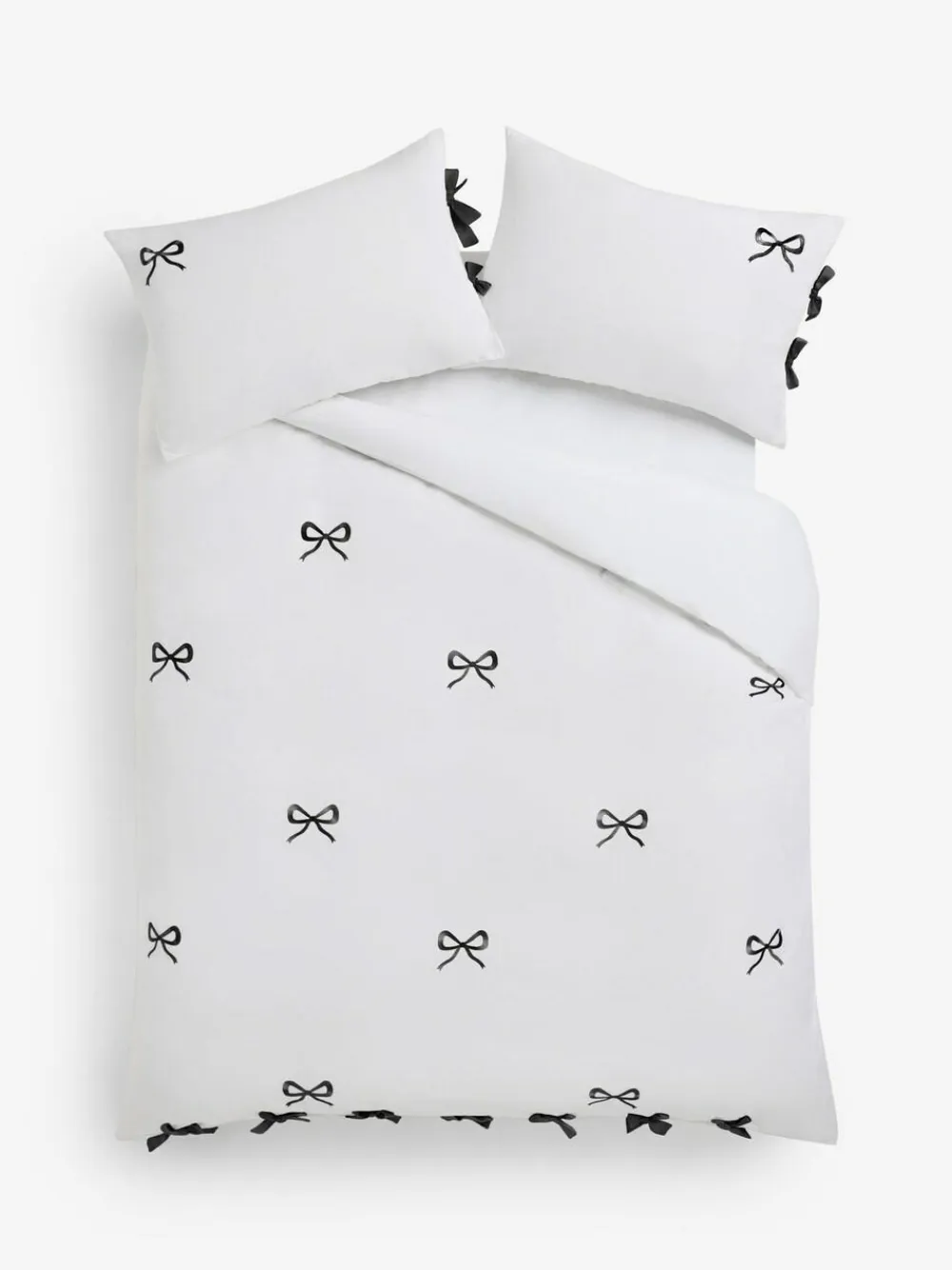 Next Bow Embroidered Duvet Cover and Pillowcase Set^ Bedsets & Duvet Covers