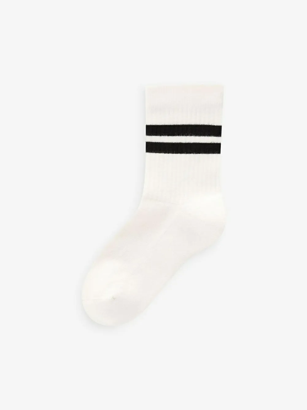 Next White/Black Checkerboard Cushioned Footbed Cotton Rich Ribbed Tipped Socks 5 Pack^BOY Socks