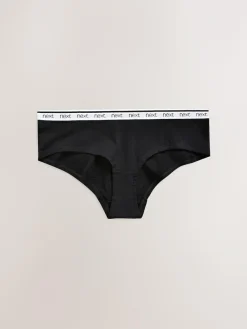 Next Short Cotton Logo Knickers 4 Pack^Women Panties