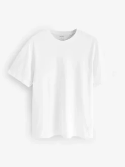 Next White/Black/Navy Regular Fit Essential Cotton T-Shirts 6 Pack^ Nightwear|Loungewear