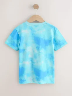 Clearance Next White/Blue Dragon Regular Fit Short Sleeve All-Over Print T-Shirt (3-16yrs)