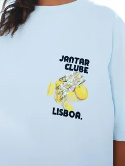 Next White/Blue Graphic Print Beach T-Shirt^Women Tops & T-Shirts