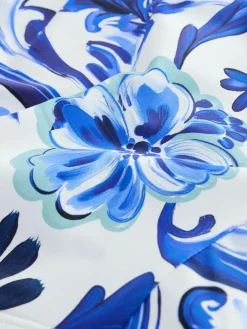 Clearance Next White/Blue Porcelain High Leg Bikini Bottoms