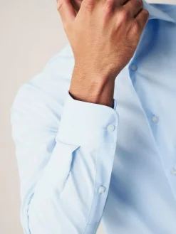 Next Regular Fit Easy Care Long Sleeve Single Cuff Smart Shirts 2 Pack^ Shirts