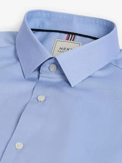 Next Slim Fit Easy Care Textured Single Cuff Smart Shirts 3 Pack^ Shirts