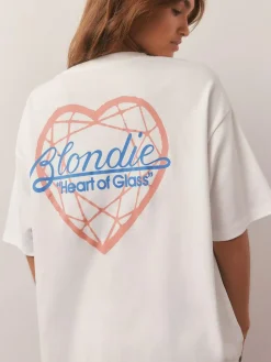 Next White/Blue Stripe Blondie Short Sleeve Pyjamas^Women Pyjamas