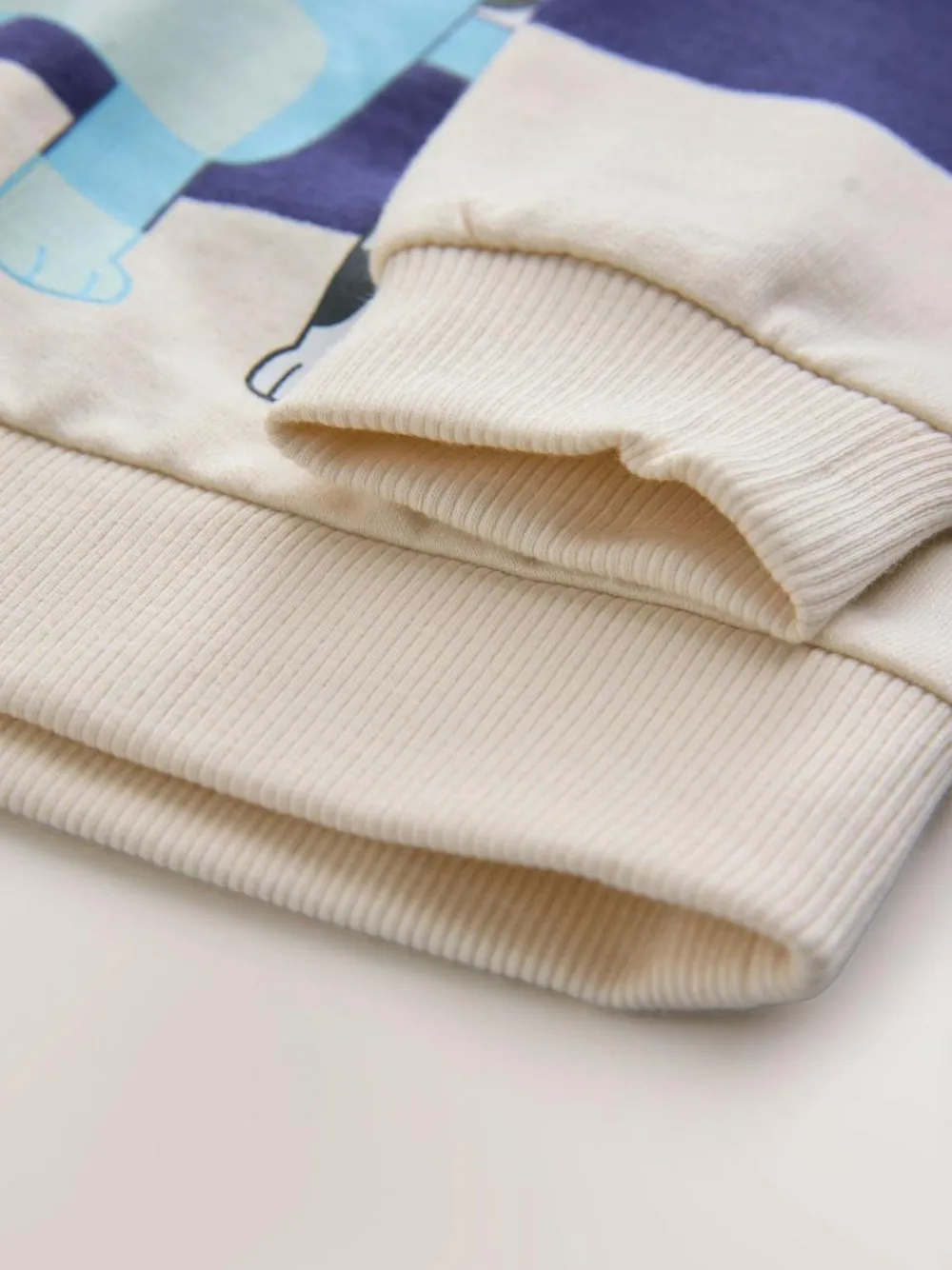 Next White/Blue Stripe Bluey Crew Neck Cotton Sweatshirt (12mths-8yrs)^BOY Sweatshirts & Hoodies