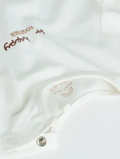 Next White/Brown Baby Long Sleeve Top and Trousers Set 2 Piece (0mths-2yrs)^ Tops|Cosy Club