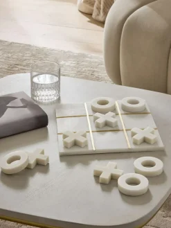 Clearance Next White/Gold Noughts And Crosses Game