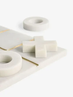 Clearance Next White/Gold Noughts And Crosses Game