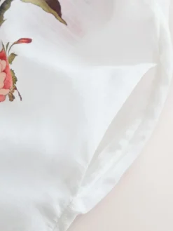 Next White/Green Beach Cover-Up Shirt