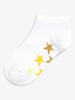 Sale Next White/Grey Cotton Rich Trainer Socks 7 Pack