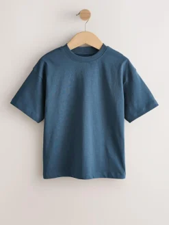 Discount Next White/Navy/Green/Orange Relaxed Fit Short Sleeves T-Shirts 4 Pack (3-16yrs)