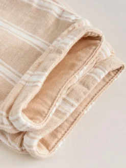 Online Next Shirt and Trousers Baby Set (0mths-3yrs) White/Orange Stripe