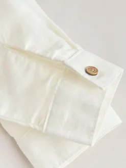 Online Next Shirt and Trousers Baby Set (0mths-3yrs) White/Orange Stripe