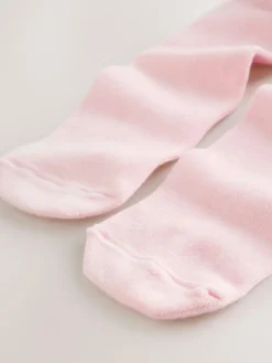 Clearance Next White/Pink Ditsy Baby Bloomer Rompers Set 2 Piece with Tights (0mths-3yrs)