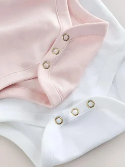 Baker by Ted Baker White/Pink Frill Bodysuits 2 Pack^ Bodysuits & Vests|Vests