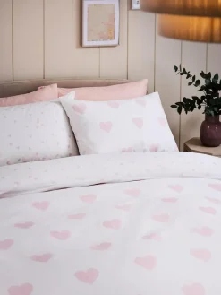Next Heart Reversible Duvet Cover and Pillowcase Set^ Bedsets & Duvet Covers