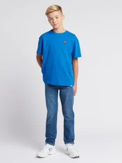 Wrangler Boys Straight Fit Greensboro Regular Jeans Aqua Blue