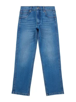 Wrangler Boys Straight Fit Greensboro Regular Jeans Aqua Blue