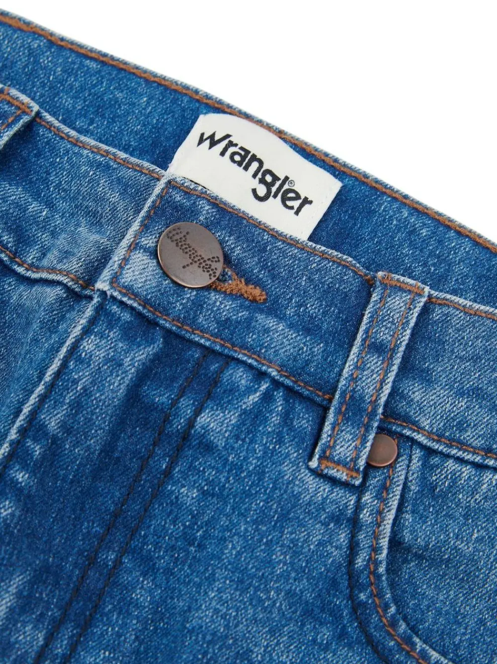 Wrangler Boys Straight Fit Greensboro Regular Jeans Aqua Blue