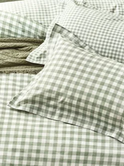 Yard Barton Check Cotton Duvet Cover and Pillowcase Set^ Branded Bedlinen
