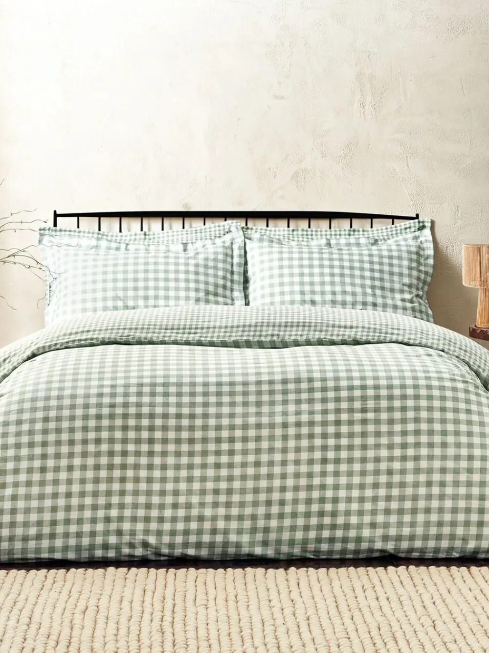 Yard Barton Check Cotton Duvet Cover and Pillowcase Set^ Branded Bedlinen