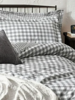 Yard Barton Check Cotton Duvet Cover and Pillowcase Set^ Branded Bedlinen