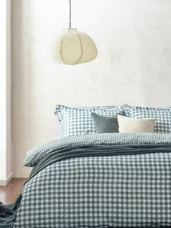 Yard Barton Check Cotton Duvet Cover and Pillowcase Set^ Branded Bedlinen
