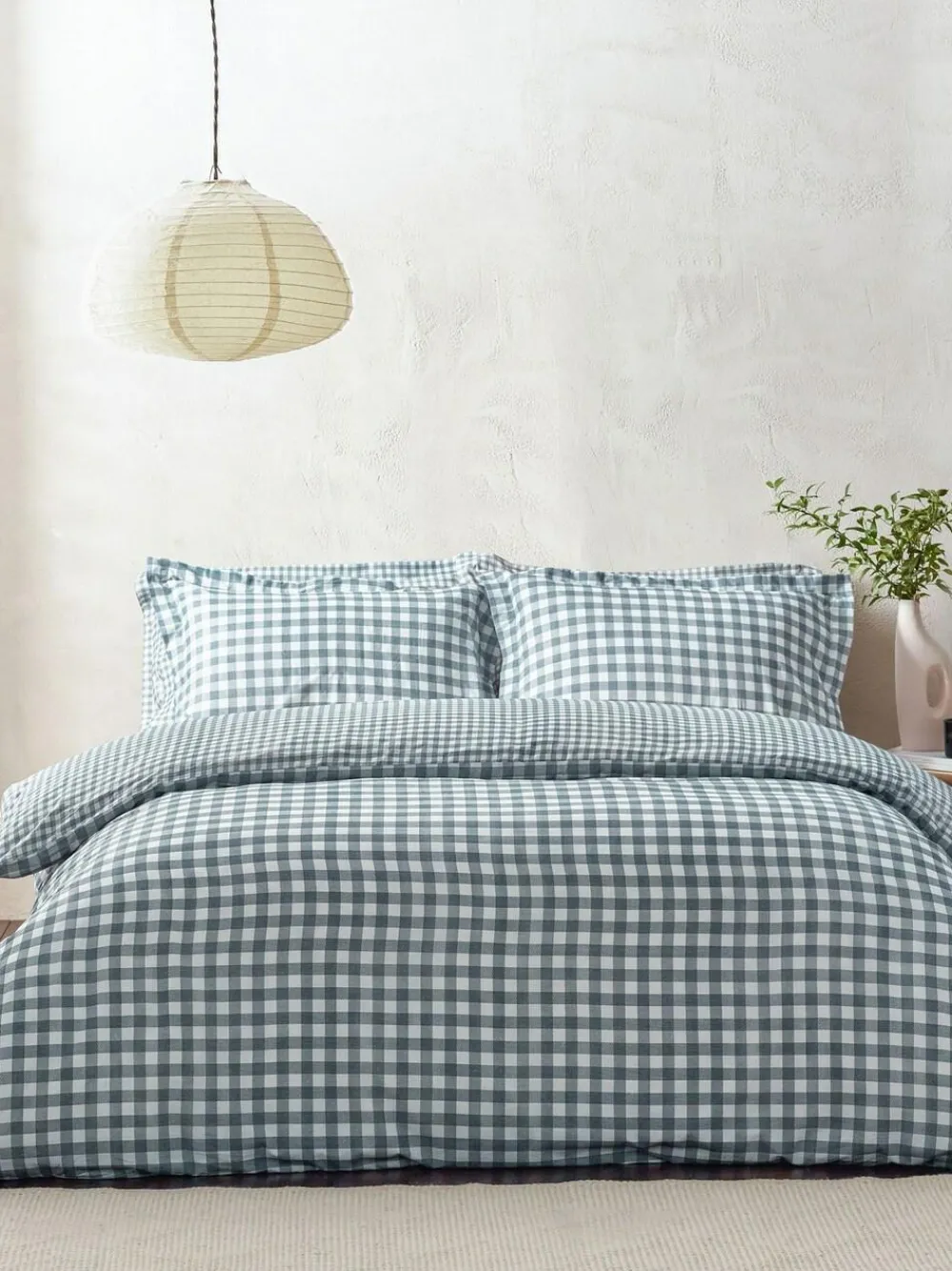 Yard Barton Check Cotton Duvet Cover and Pillowcase Set^ Branded Bedlinen