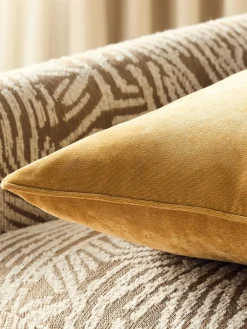 Next Yellow 45 x 45cm Soft Velour Cushion^ Cushions & Throws