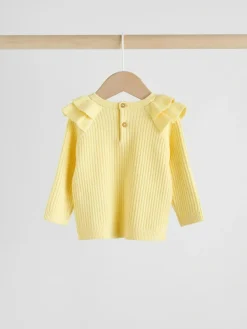 Online Next Yellow Baby Knitted Jumper and Leggings Set 2 Piece (0mths-3yrs)