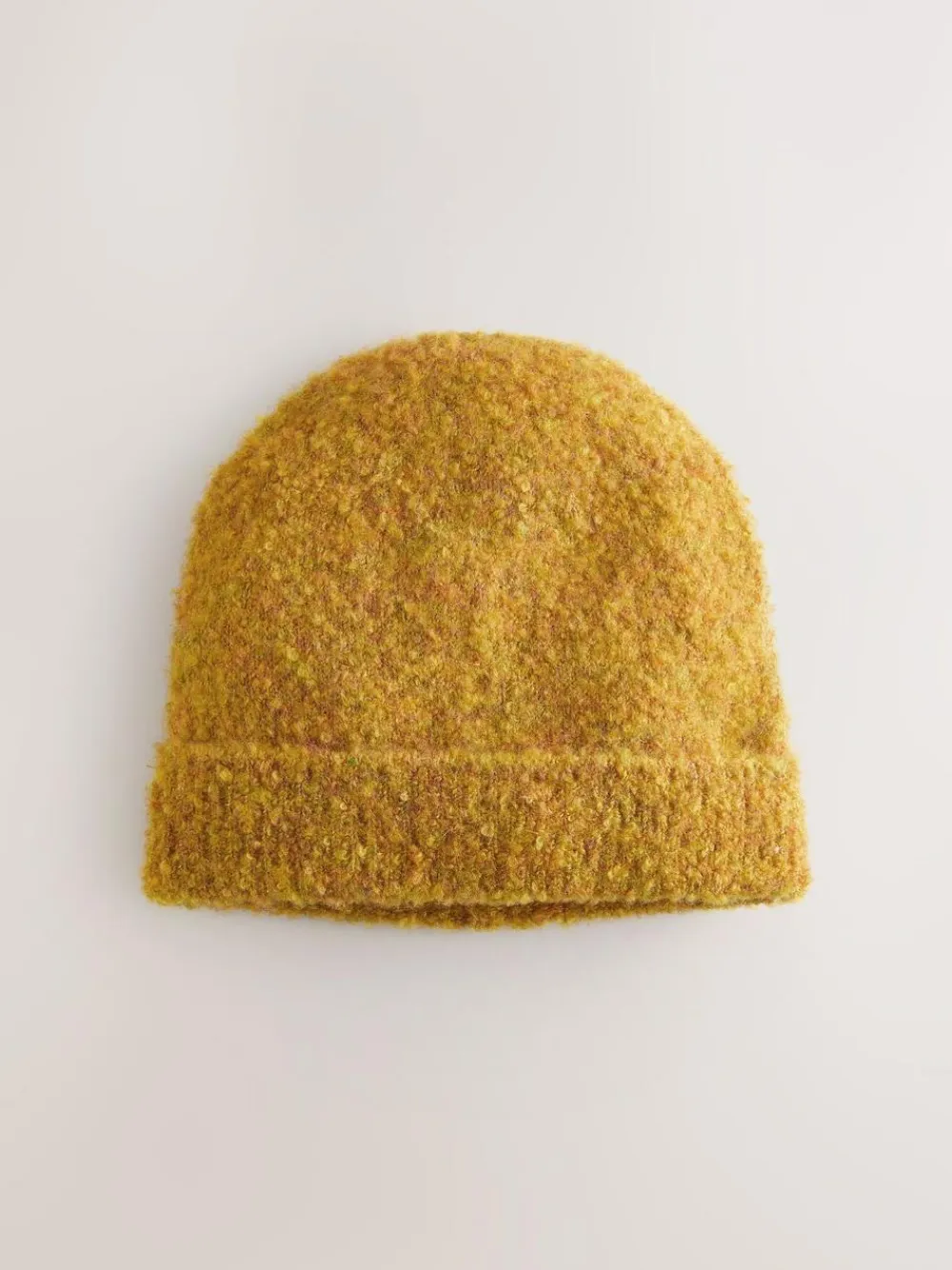 Sale Next Yellow Boucle Knitted Beanie Hat