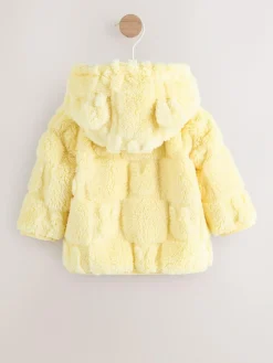 Sale Next Baby Fleece Hooded Zip Jacket (0mths-2yrs) Yellow Bunny