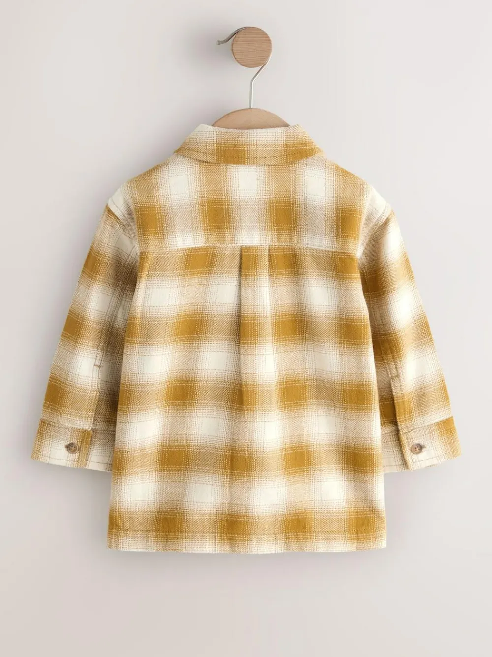 Hot Next Long Sleeve Shirt and T-Shirt Set (3mths-7yrs) Yellow Check Zip Thru