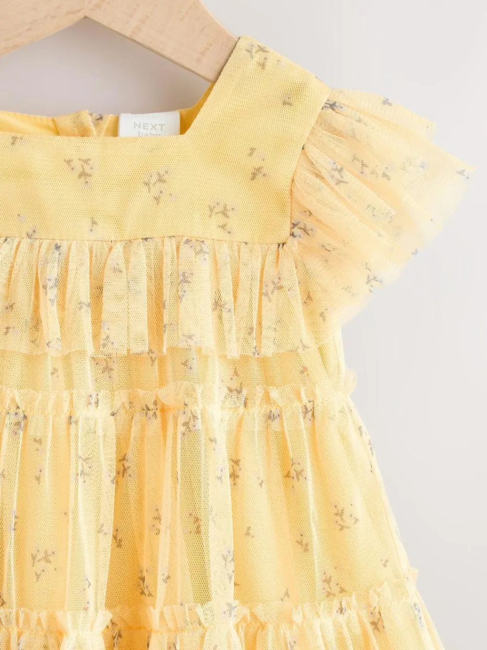 Online Next Baby Mesh Dress (0mths-2yrs) Yellow Ditsy