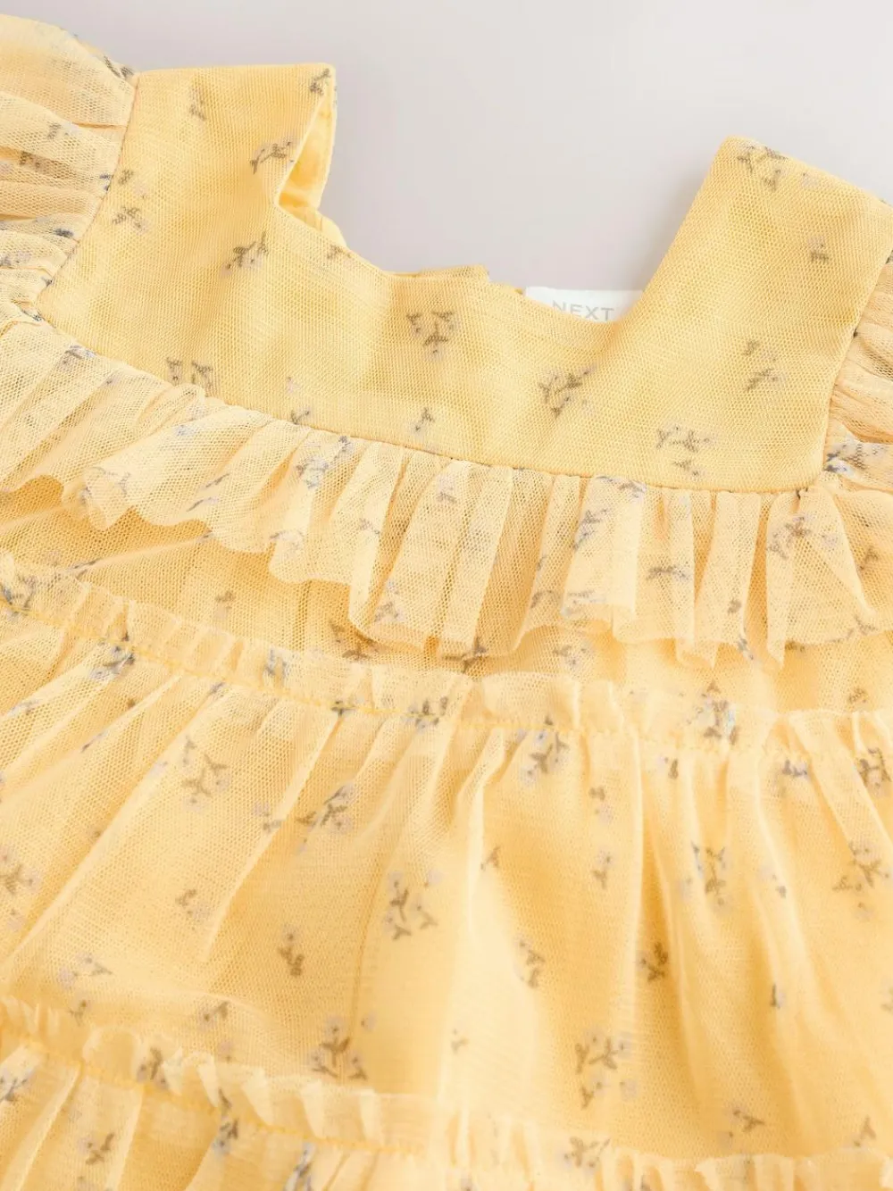 Online Next Baby Mesh Dress (0mths-2yrs) Yellow Ditsy