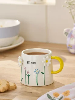 Next Yellow Floral Print Best Mum Mug^ Mugs & Cups